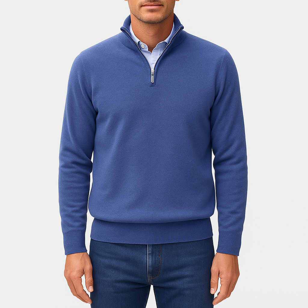 Smith | Zip Collar Knit Sweater