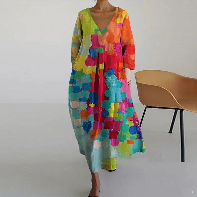 Women's Colourful Wrap-Style Summer Dresses for Daywear