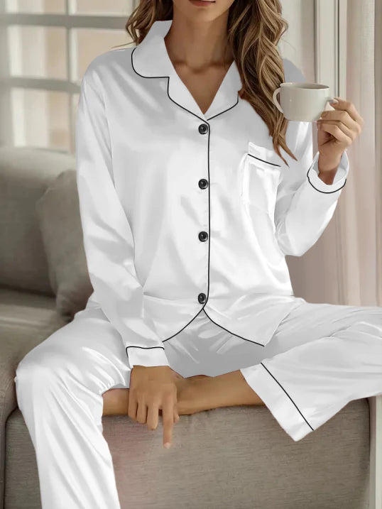 Women's Casual Fashion Lounging Pajama Set for Night Sleep