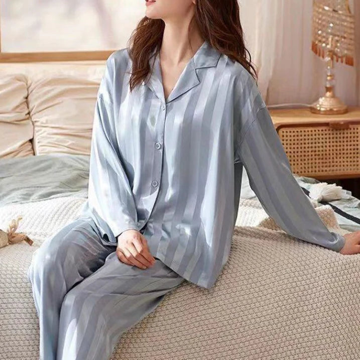 Women’s Elegance Soft Luxe Loungewear Set for Restful Night’s Sleep
