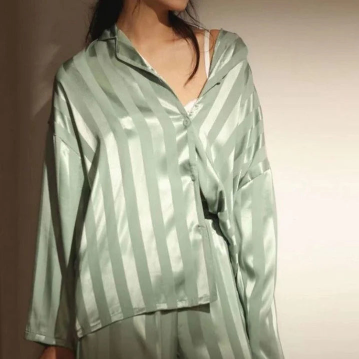 Women’s Elegance Soft Luxe Loungewear Set for Restful Night’s Sleep