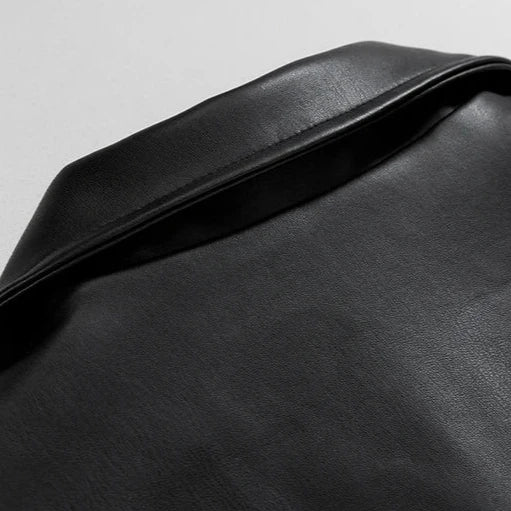 Smith | Oversized Leather Bomber Jacket