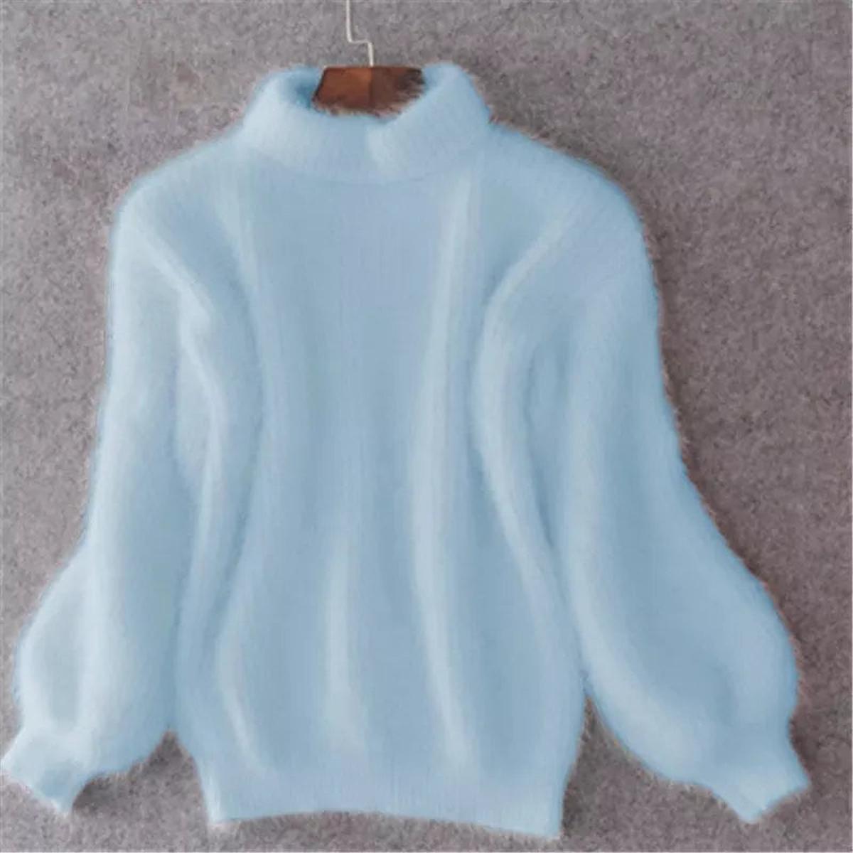 Women’s High Neck Sweater Soft-Feel Relaxed Winter Style