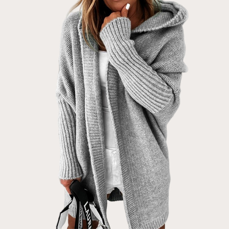 Women's Winter Long Oversized Fashion Open Front Cardigan