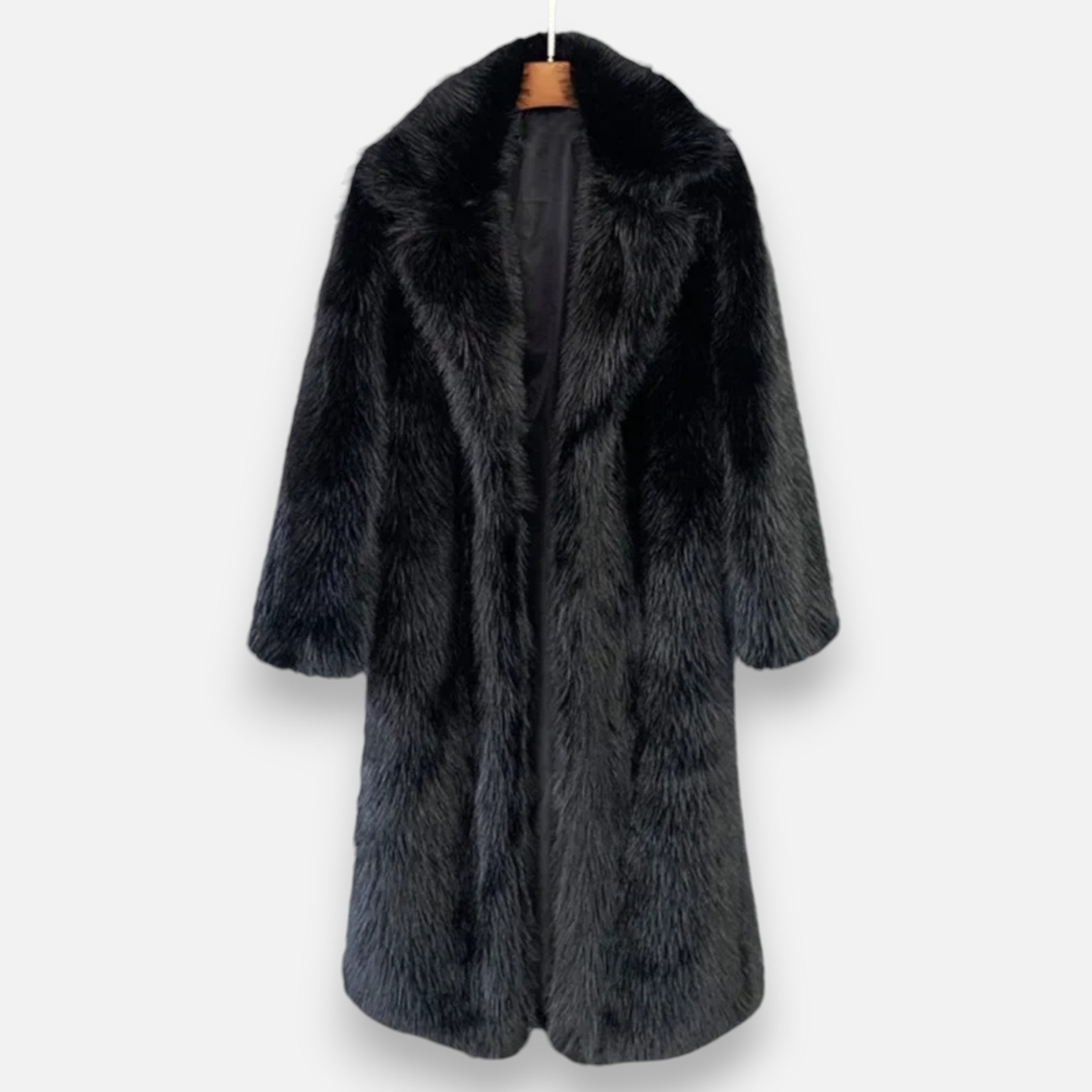 Women’s Timeless Long City Adventure Winter Faux Fur Overcoat