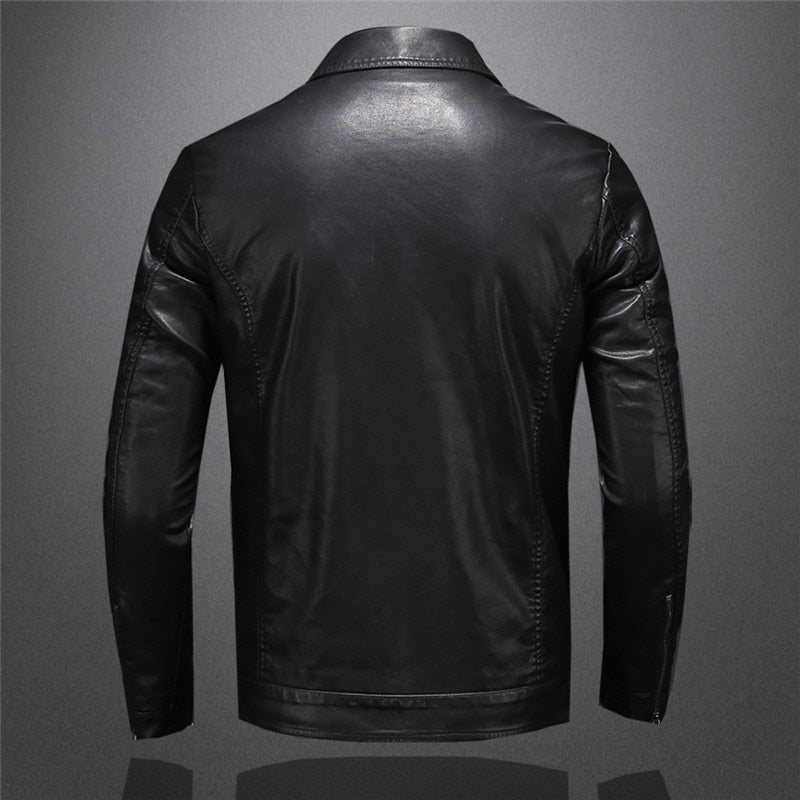 Timeless Men's Rider Outdoor Versatile Sleek Leather Jacket