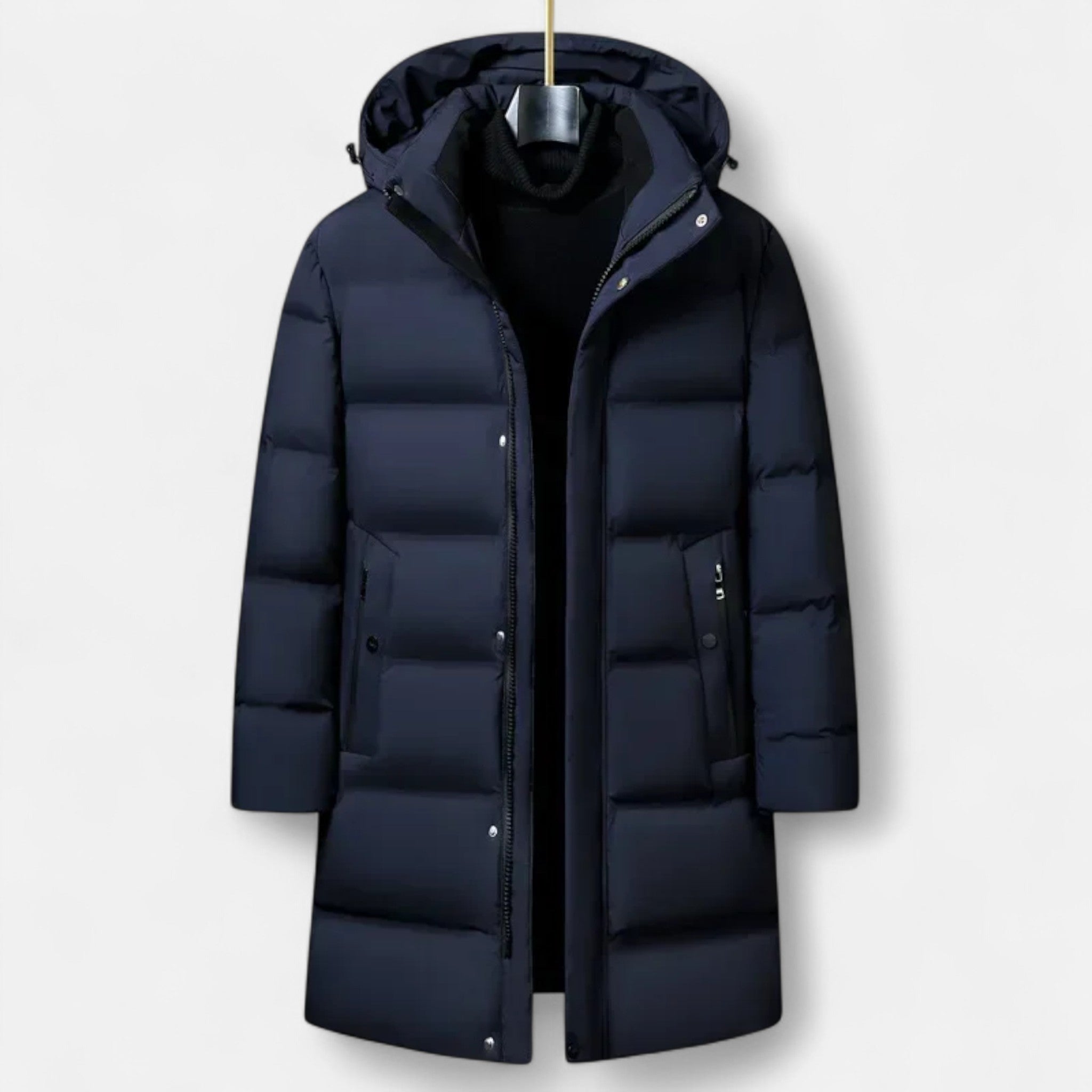 Men’s Thermal Practical Down Insulated Hooded Parka Coat