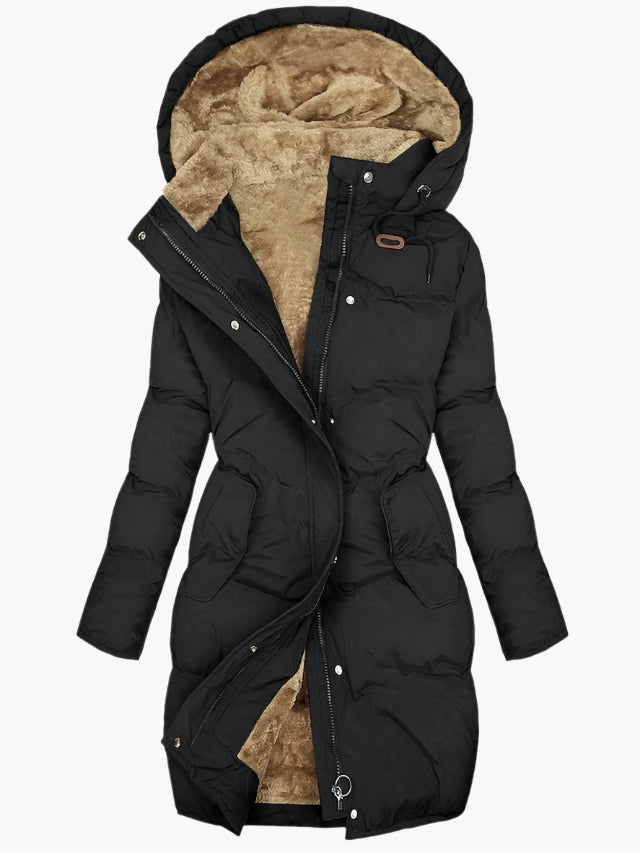 Women’s Fashion Long Warm Winter Coat with Hood