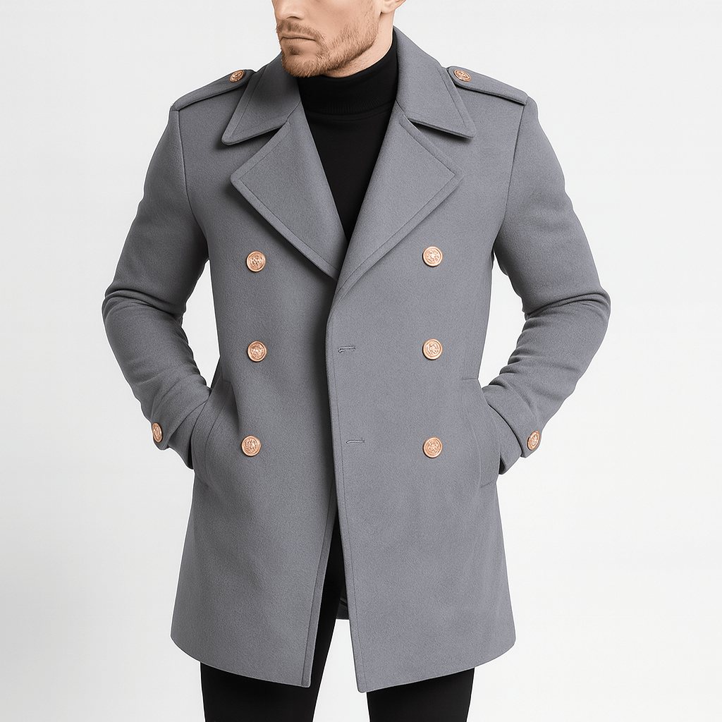 Smith | Double-Breasted Wool Blend Coat