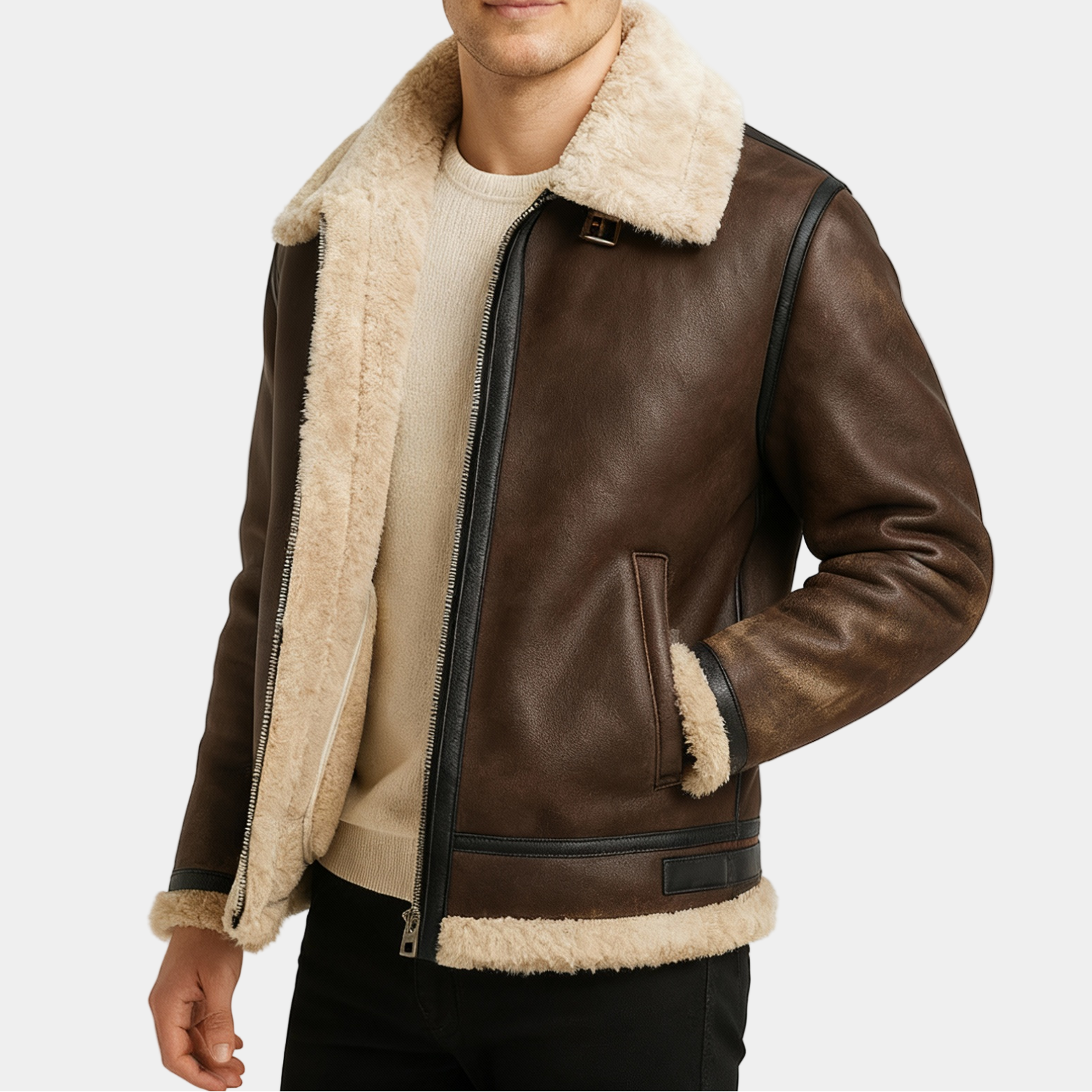 Smith | Classic Leather Aviator Jacket