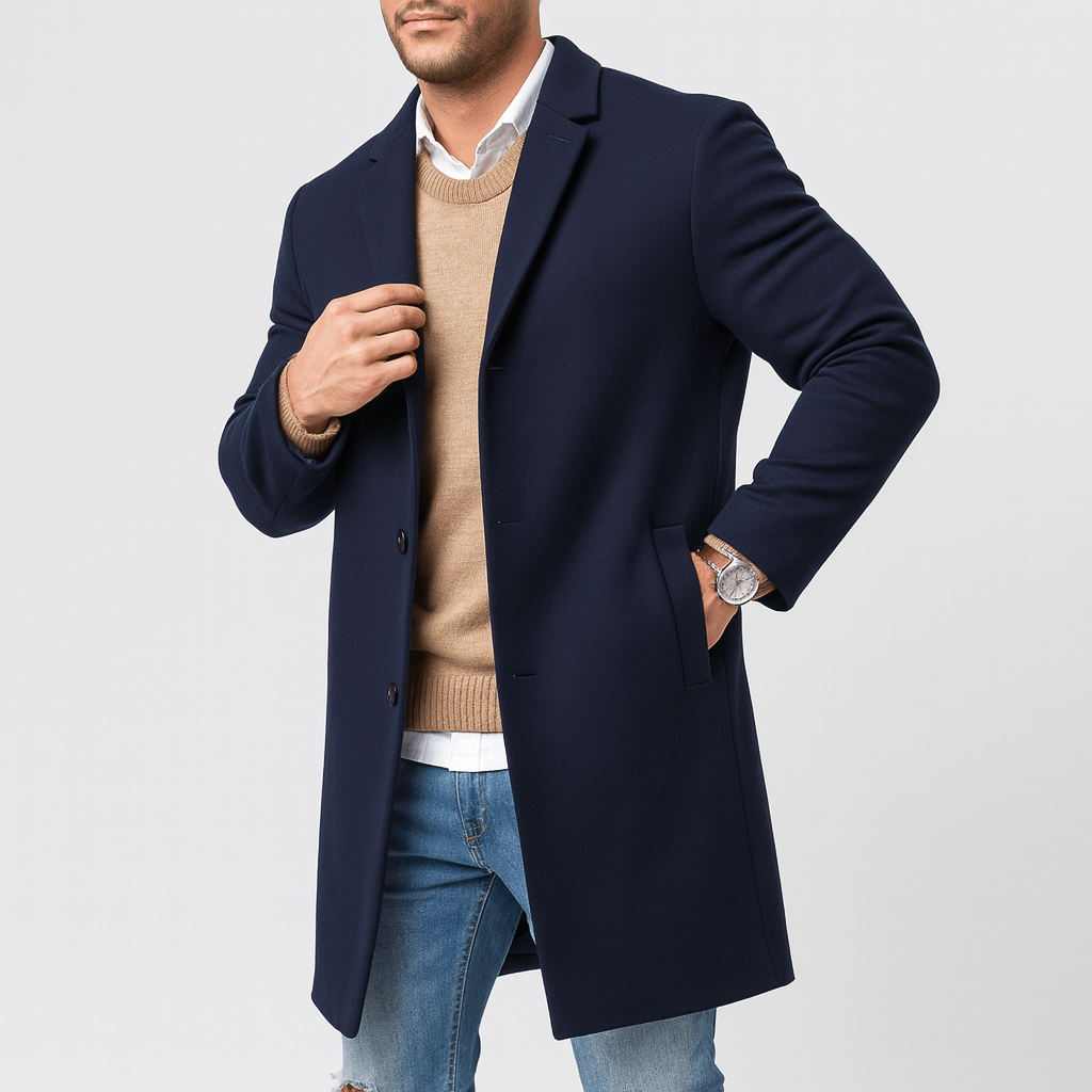 Smith | Tailored Hidden Button Trench Coat