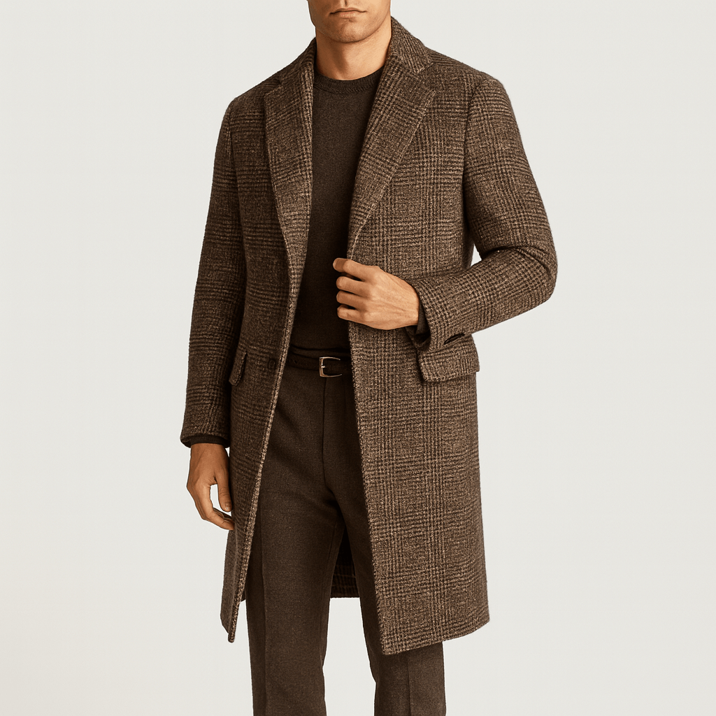 Smith | Checked Wool Overcoat