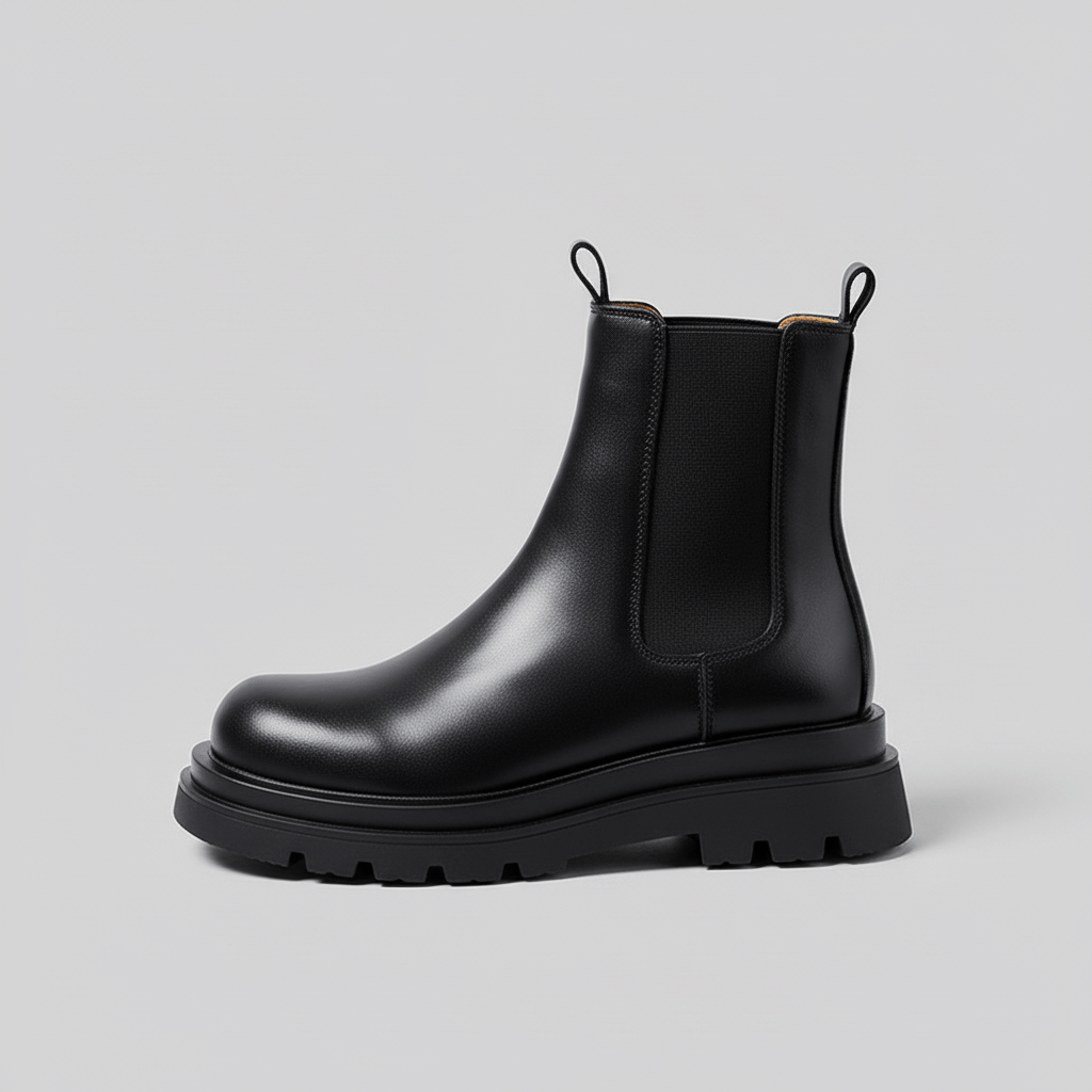 Smith | Black Chunky Chelsea Boots