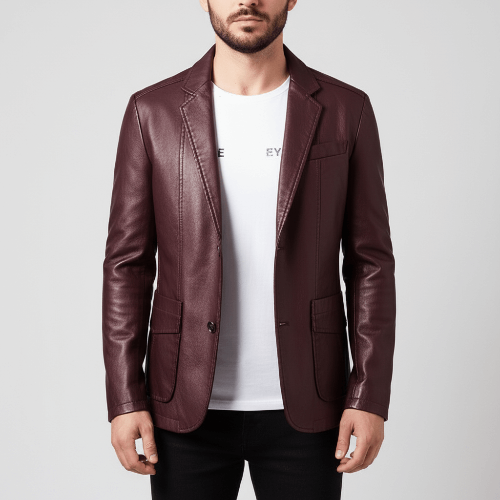 Smith | Tailored Leather Blazer