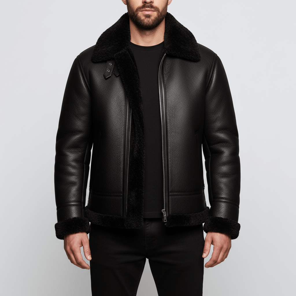 Smith | Shearling Lined Leather Jacket