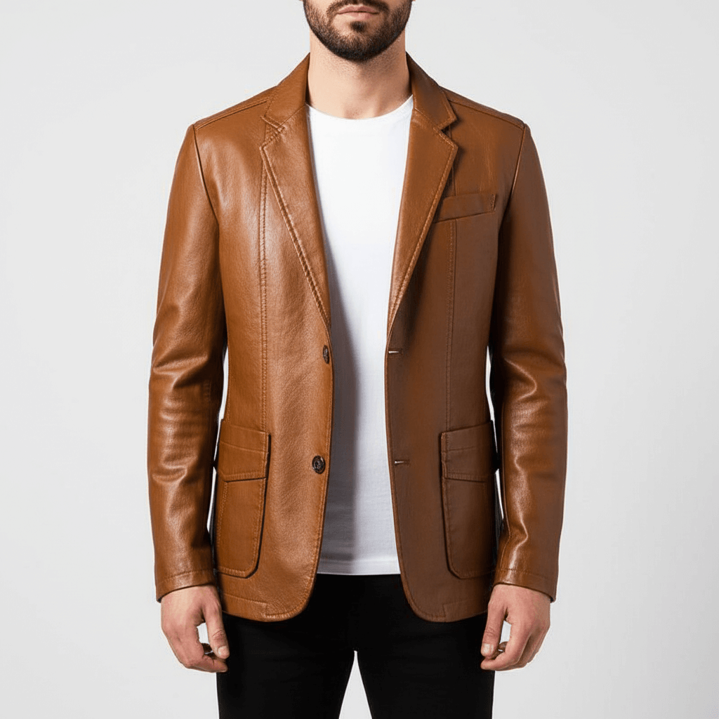 Smith | Tailored Leather Blazer