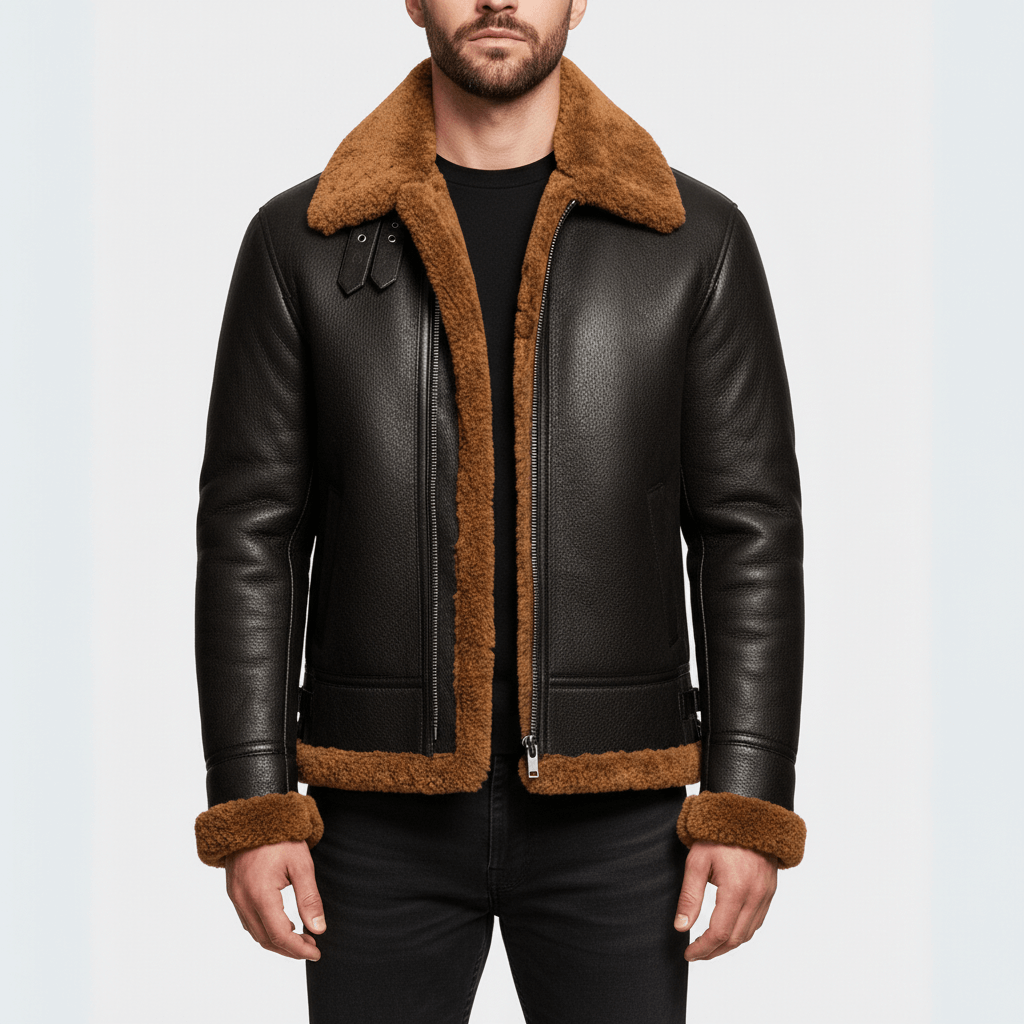 Smith | Shearling Lined Leather Jacket