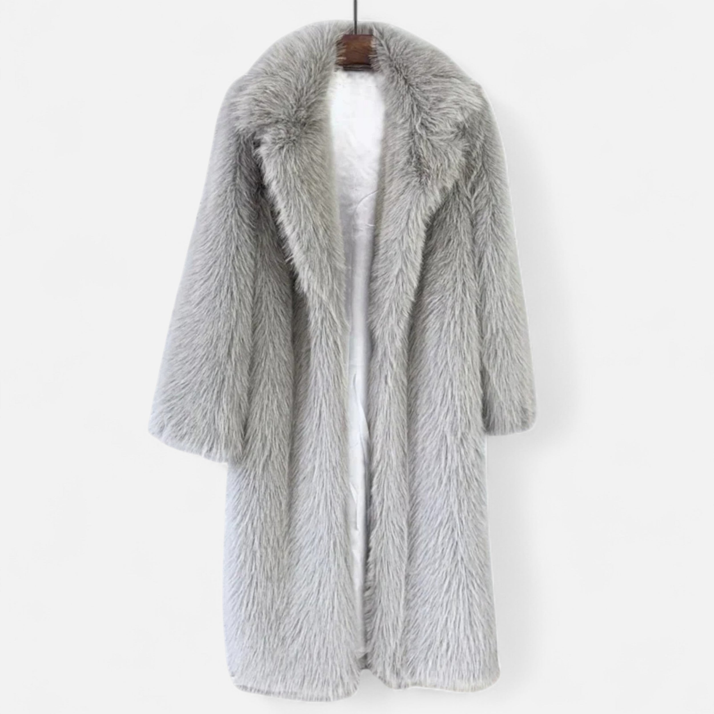 Women’s Timeless Long City Adventure Winter Faux Fur Overcoat