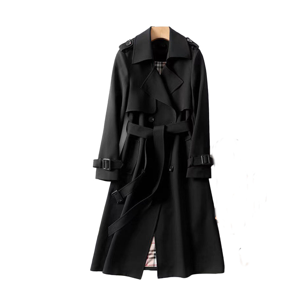 Women’s Timeless Fashion Belted Trench Coat for Cold Weather