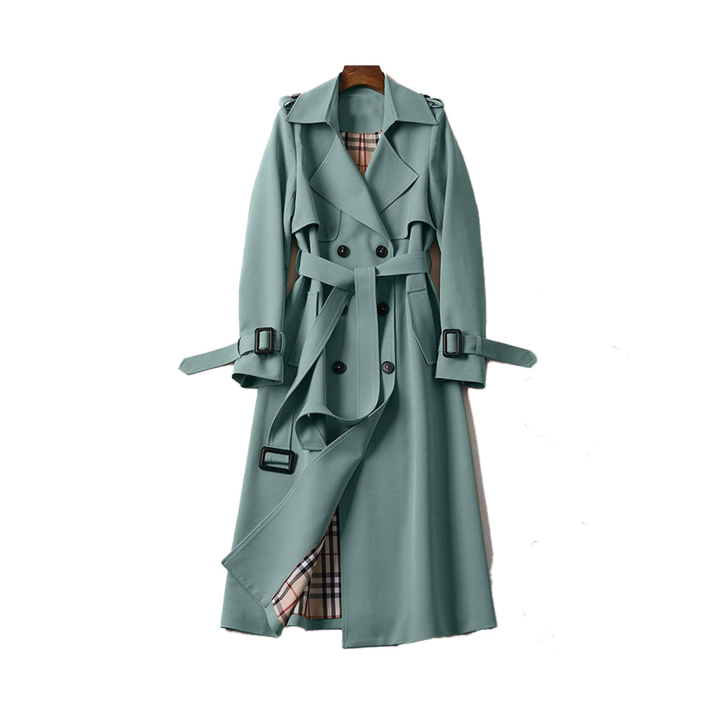 Women’s Timeless Fashion Belted Trench Coat for Cold Weather