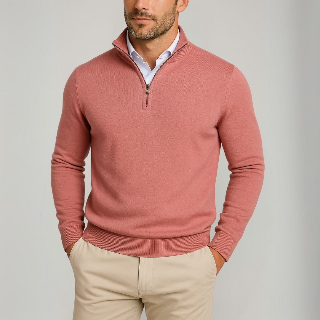 Smith | Quarter-Zip Stand Collar Jumper