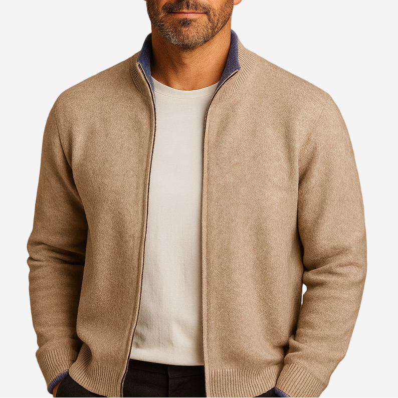 Smith | Wool Zip Cardigan
