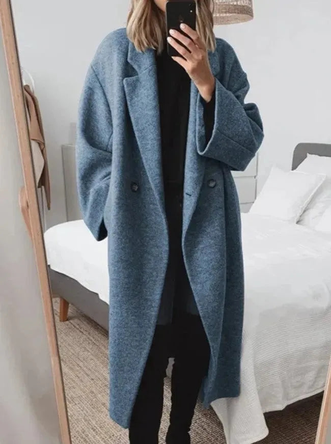Women's Oversized Double-Breasted Coat
