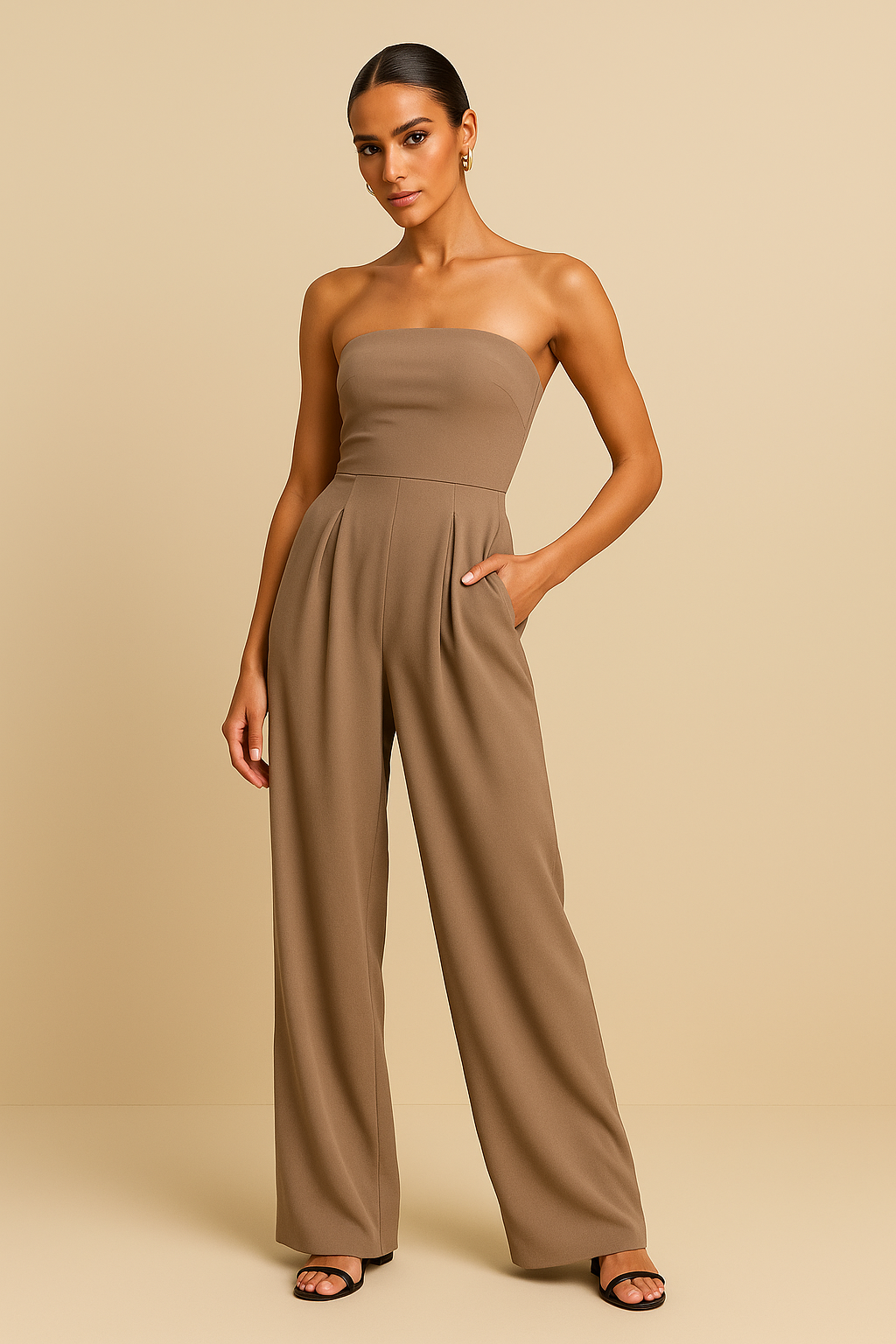 Lola Strapless Corset Jumpsuit – Sculpted Fit, Elegant Statement
