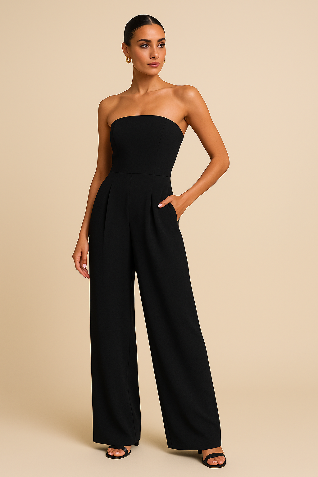 Lola Strapless Corset Jumpsuit – Sculpted Fit, Elegant Statement