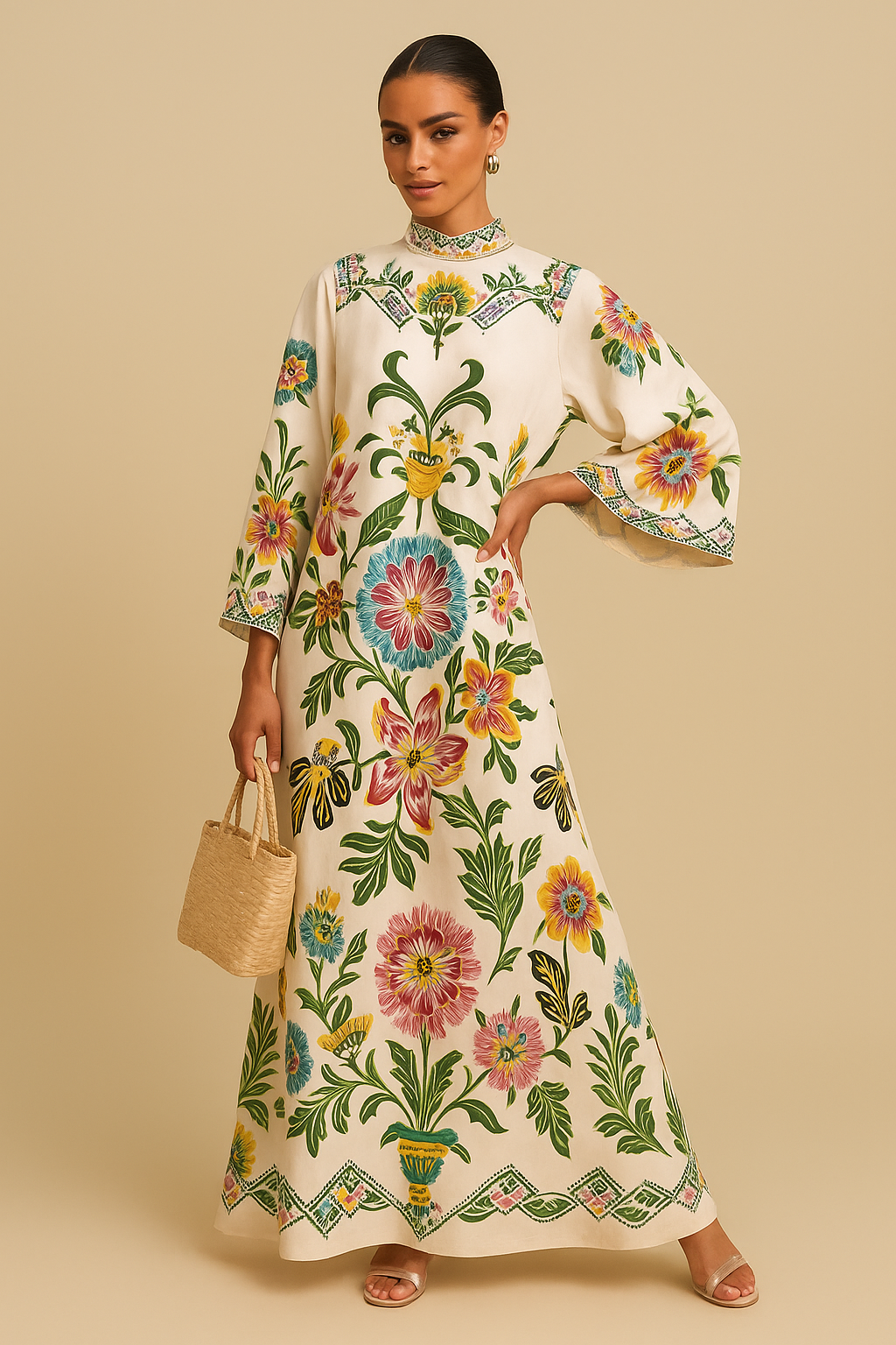 Sienna Floral Maxi Dress – Sunshine-Inspired Elegance