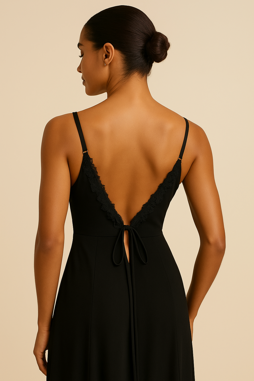 Selena Chiffon Dress Black