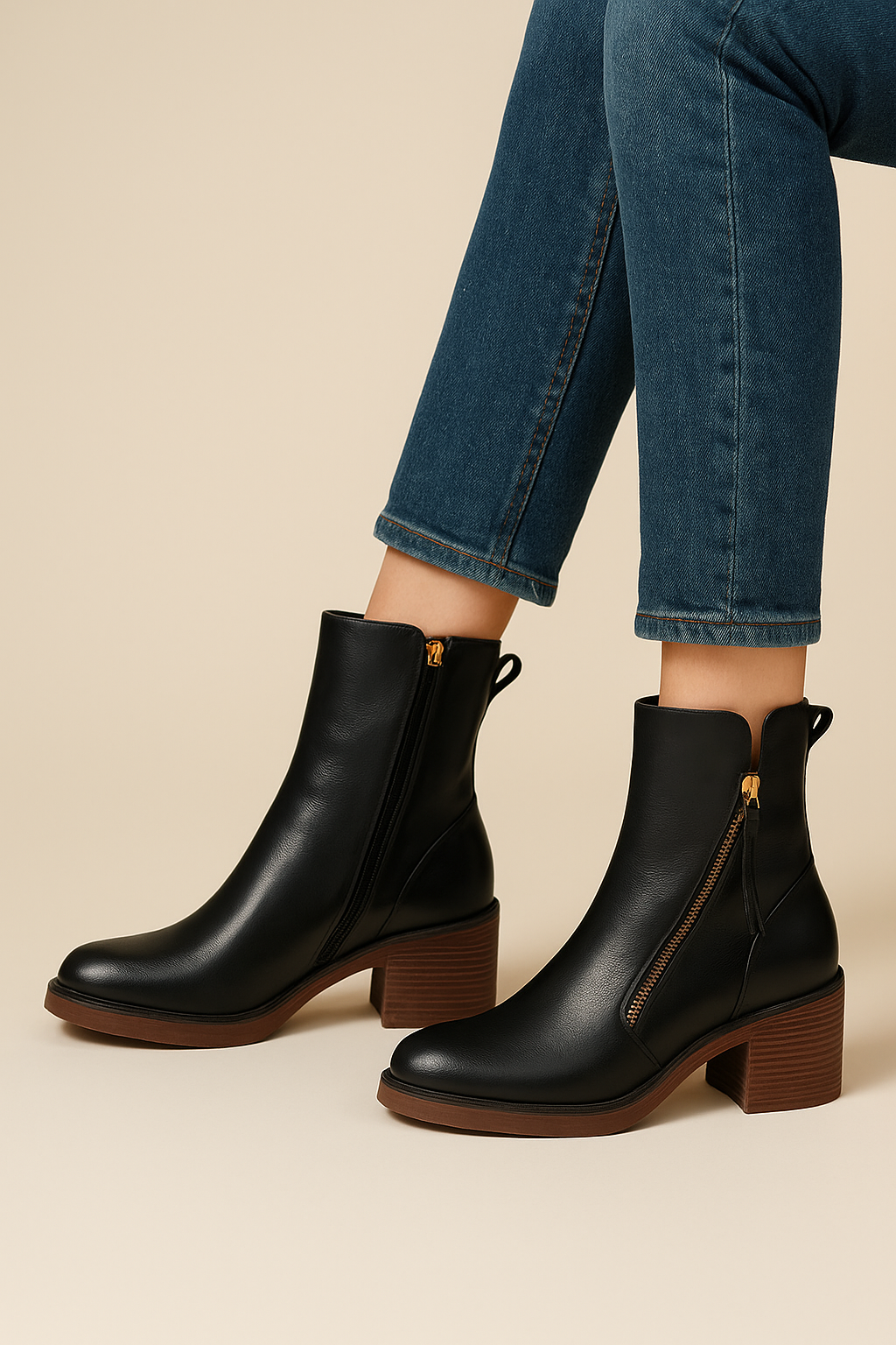 Grazia | Ankle Boots – Sleek Vegan Leather