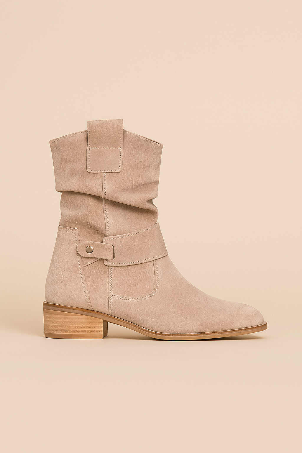Camila Low Heel Zip Up Boots