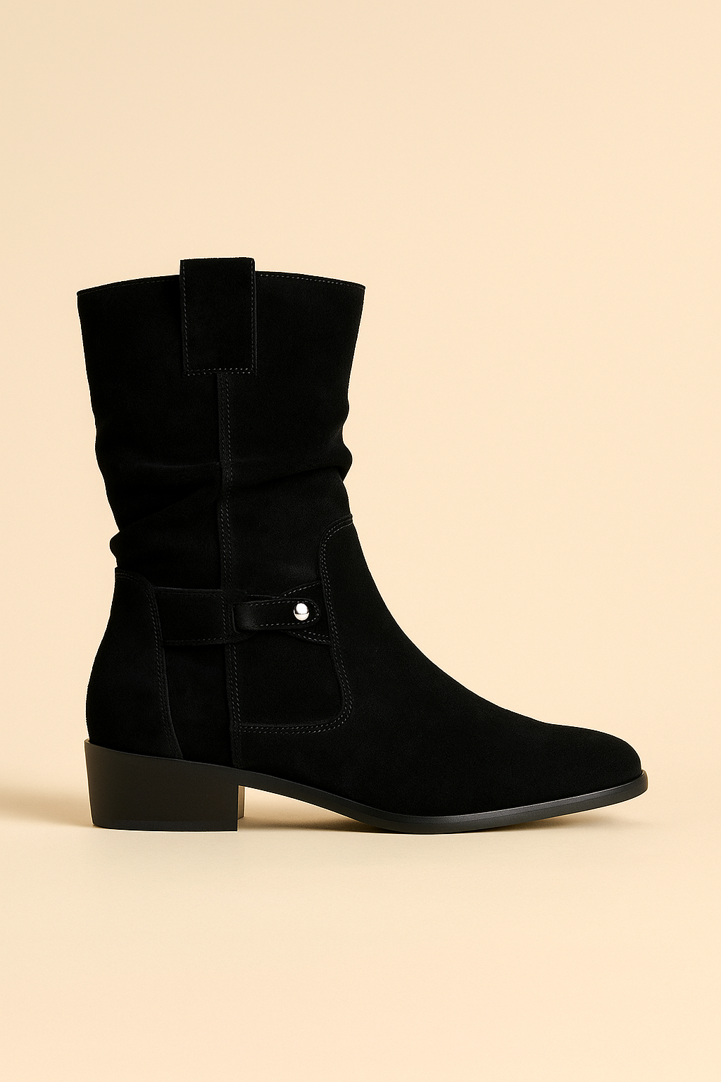 Camila Low Heel Zip Up Boots
