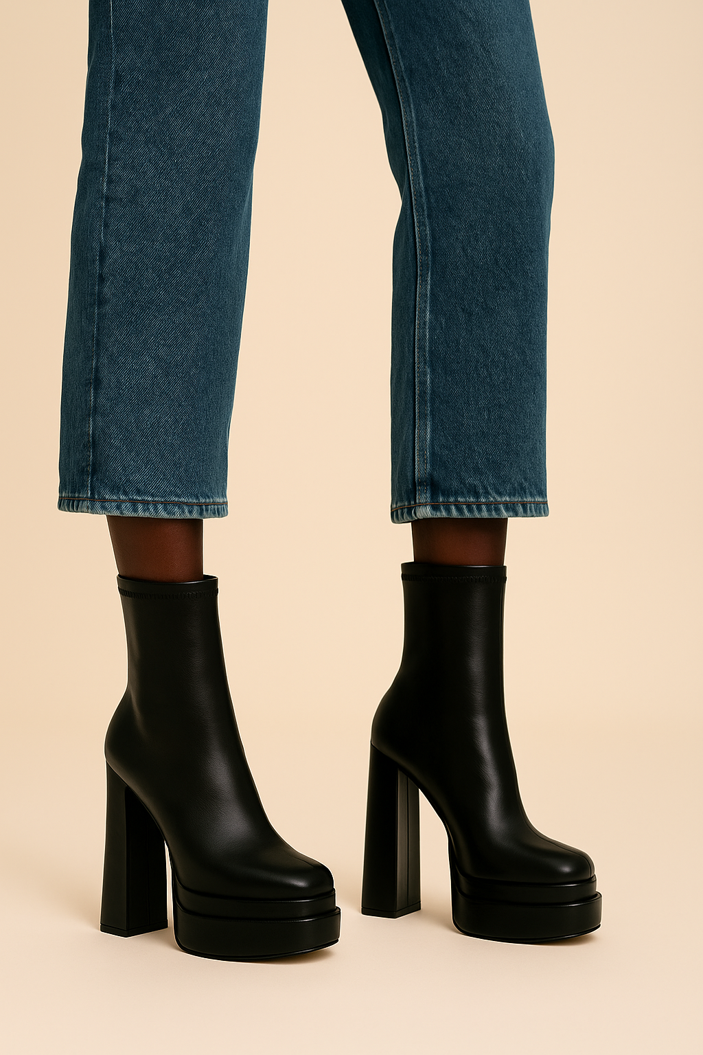 Alessia Flat Ankle Boots Platform Chic Comfort