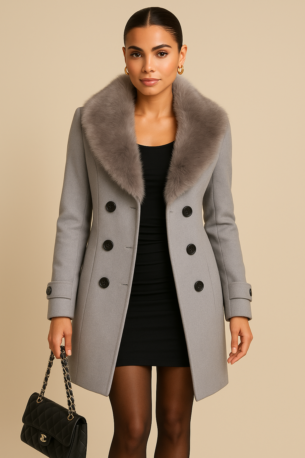 Aurora | Classic Faux Fur Coat