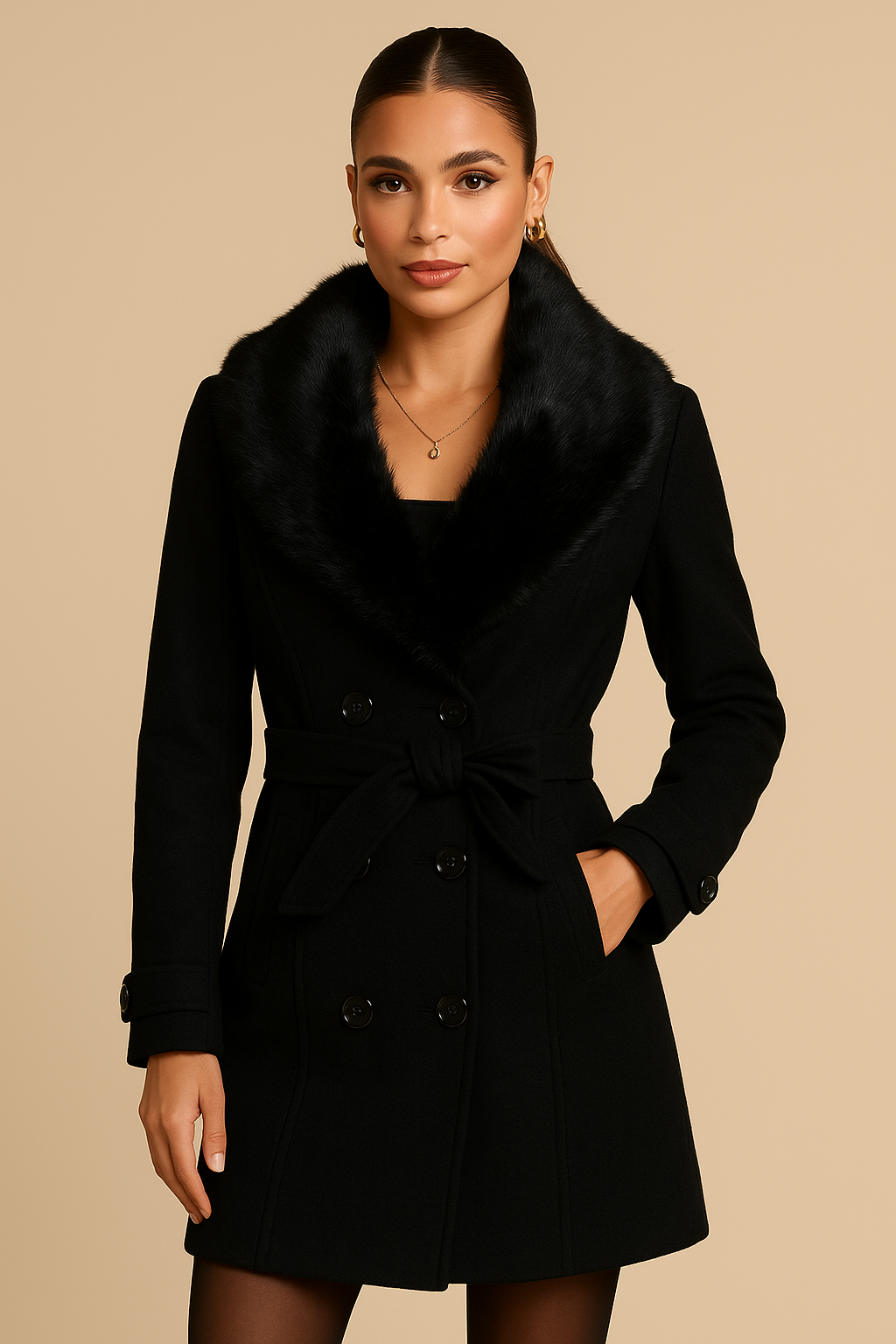 Aurora | Classic Faux Fur Coat