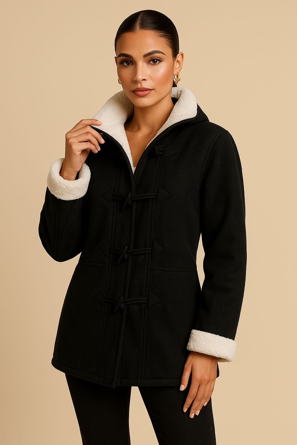 Celeste | Elegant Cashmere Hooded Coat