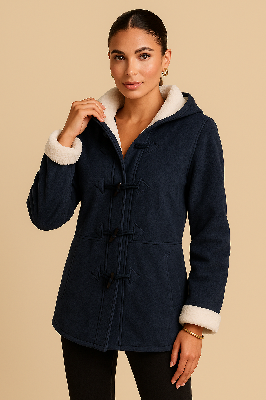 Celeste | Elegant Cashmere Hooded Coat