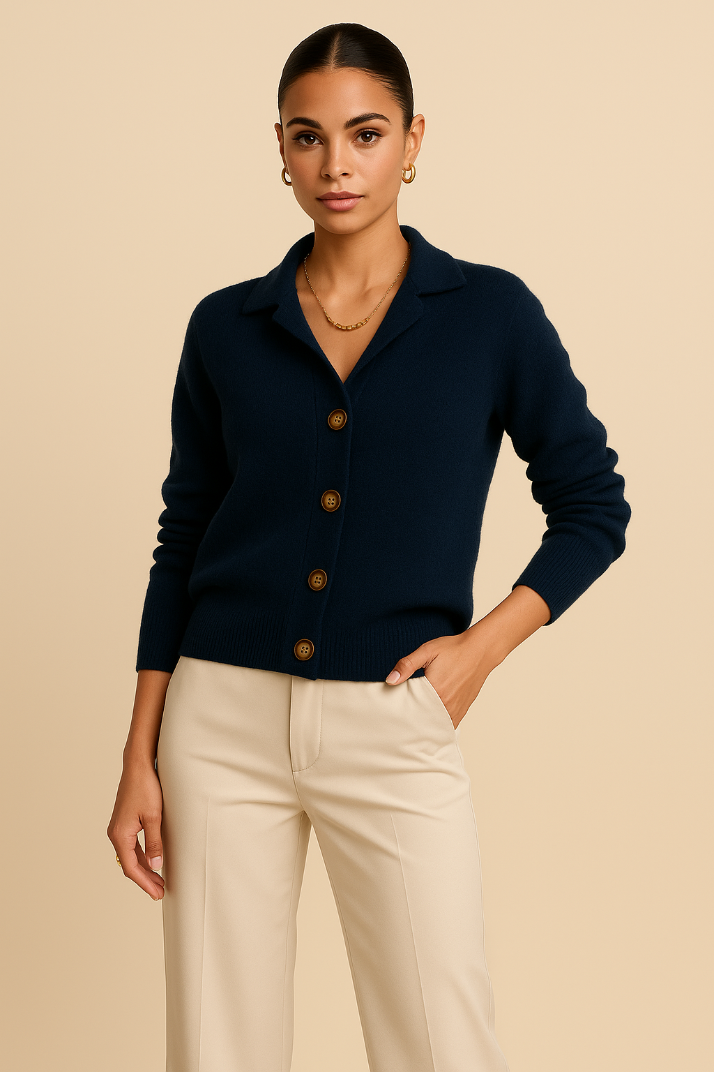 Elara Cashmere Blend Cardigan