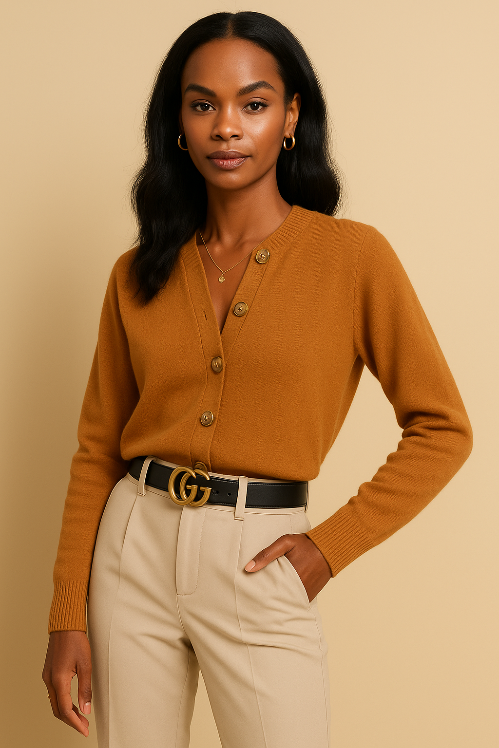 Elara Cashmere Blend Cardigan