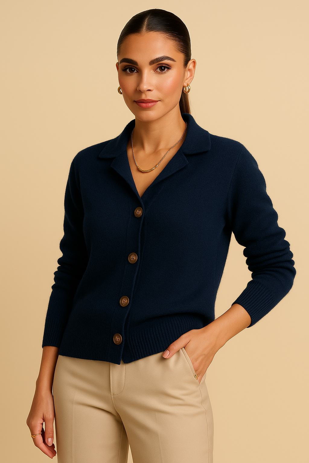 Elara Cashmere Blend Cardigan