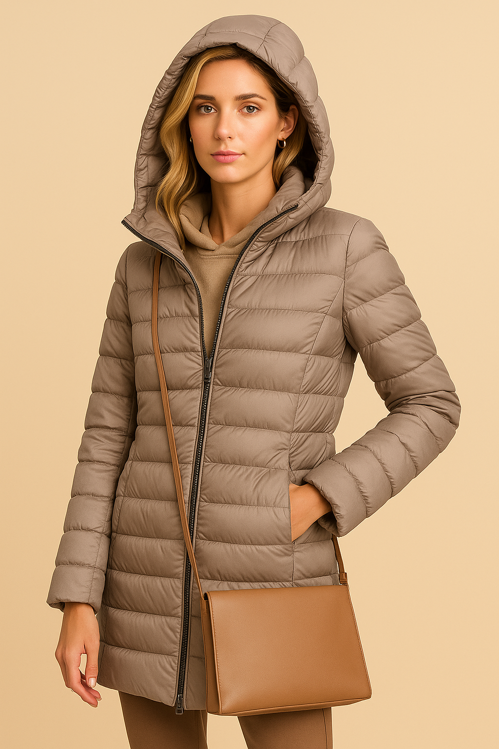Evangeline Lightweight Blue Quilted Insulated Jacket
