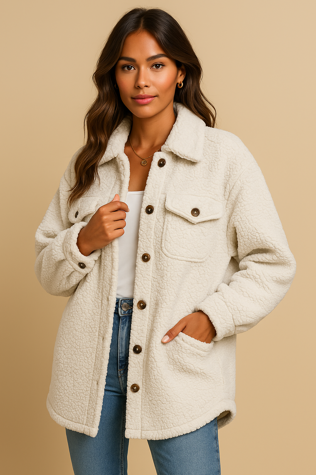 Lila Long Button-Down Knit Cardigan
