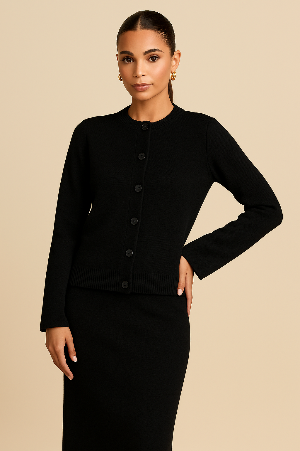 Sylvie Long Flare Sleeve Sweater