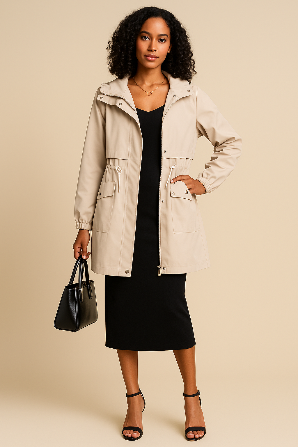 Elodie Hooded Fall Jacket