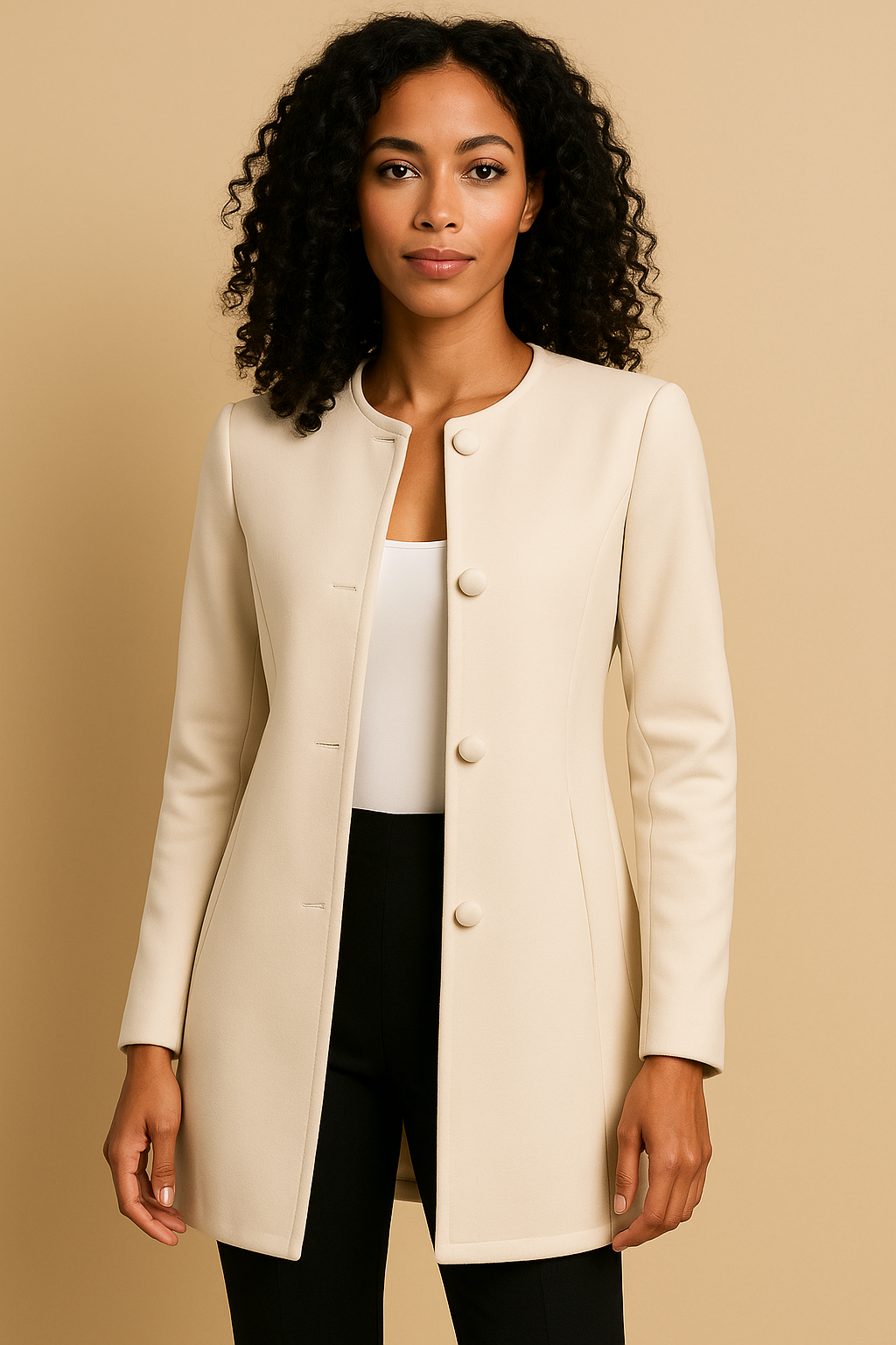 Sabina Stretch Comfort Single-Breasted Jacket