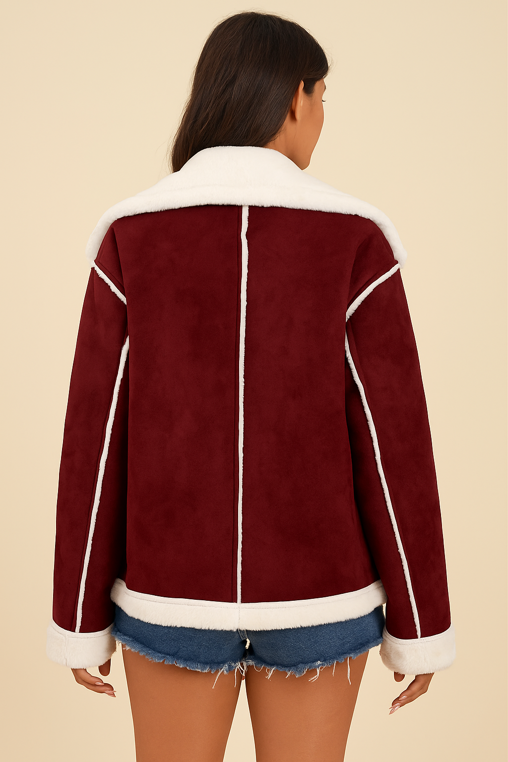 Adelina Lapel Plush Winter Coat