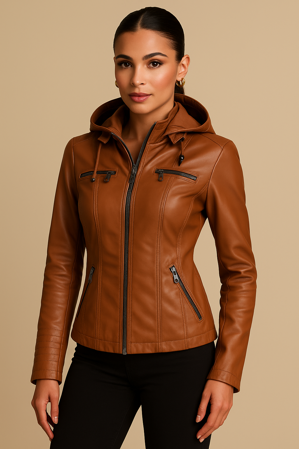Alessia Two-Piece Hooded Jacket Set