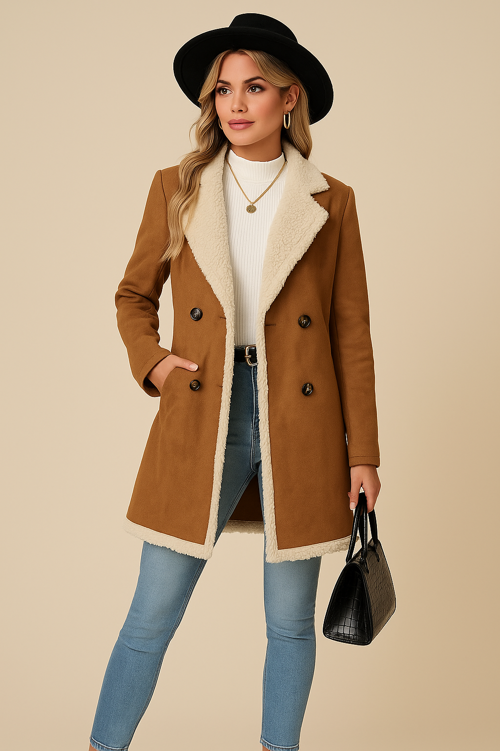 Amara Long-Sleeve Coat
